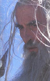 Christopher Lee als Saruman